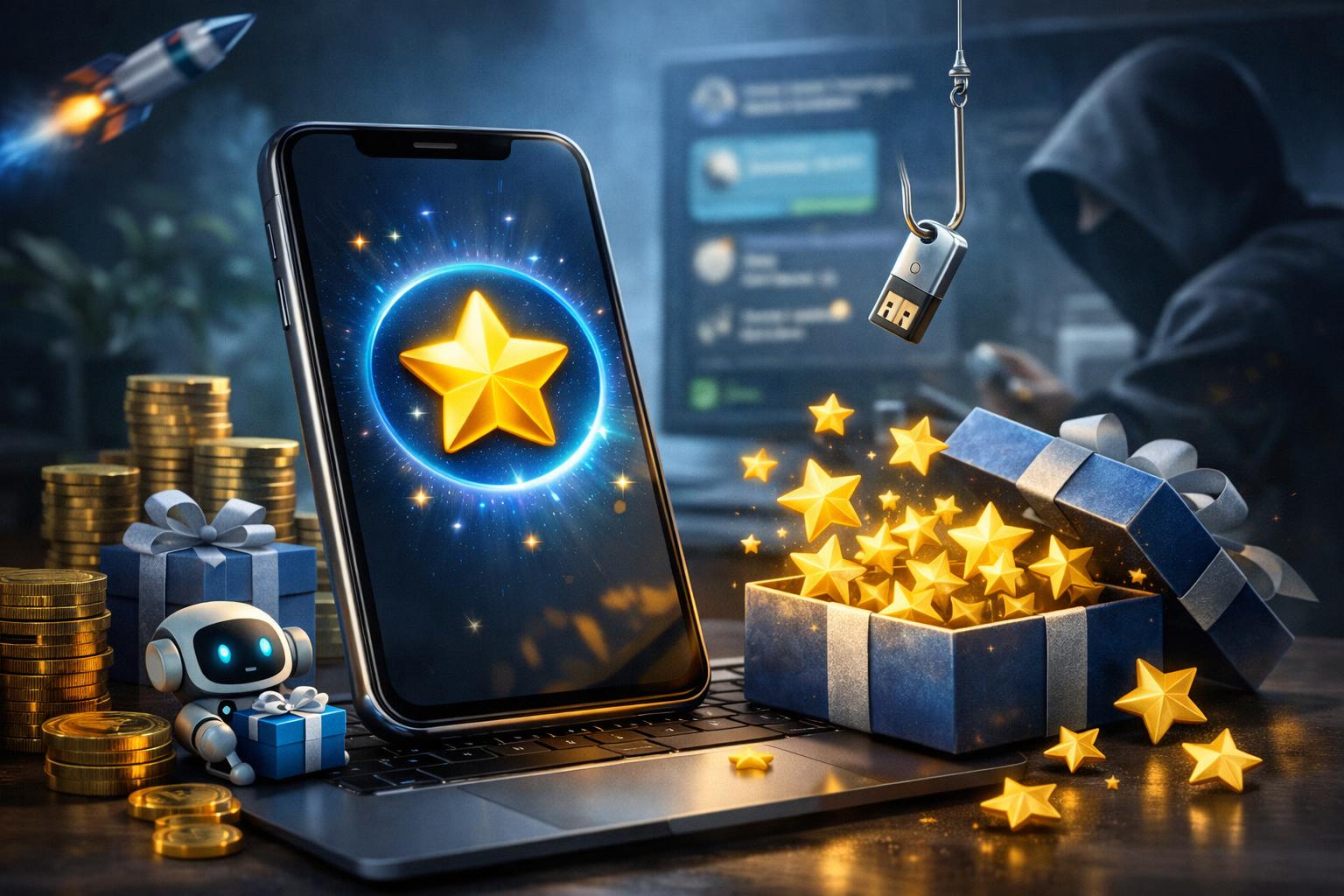 Как урвать 100 бесплатных звёзд в Telegram и не влететь на развод 🚀