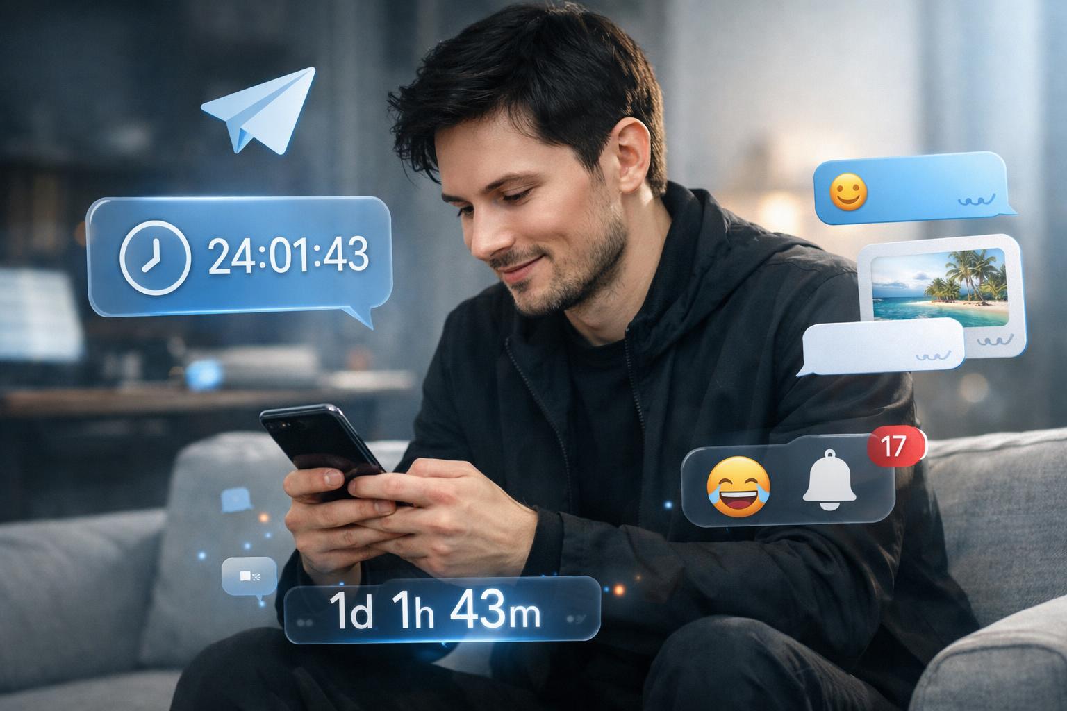 Павел Дуров буквально живёт в Telegram 😱